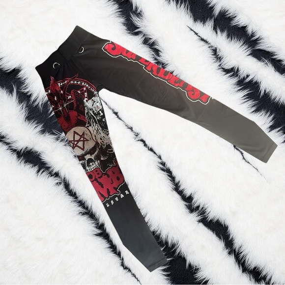 Killstar Pants - ‼️RARE‼️DISCONTINUED‼️KILLSTAR X Rob Zombie Black Red Leggings Small